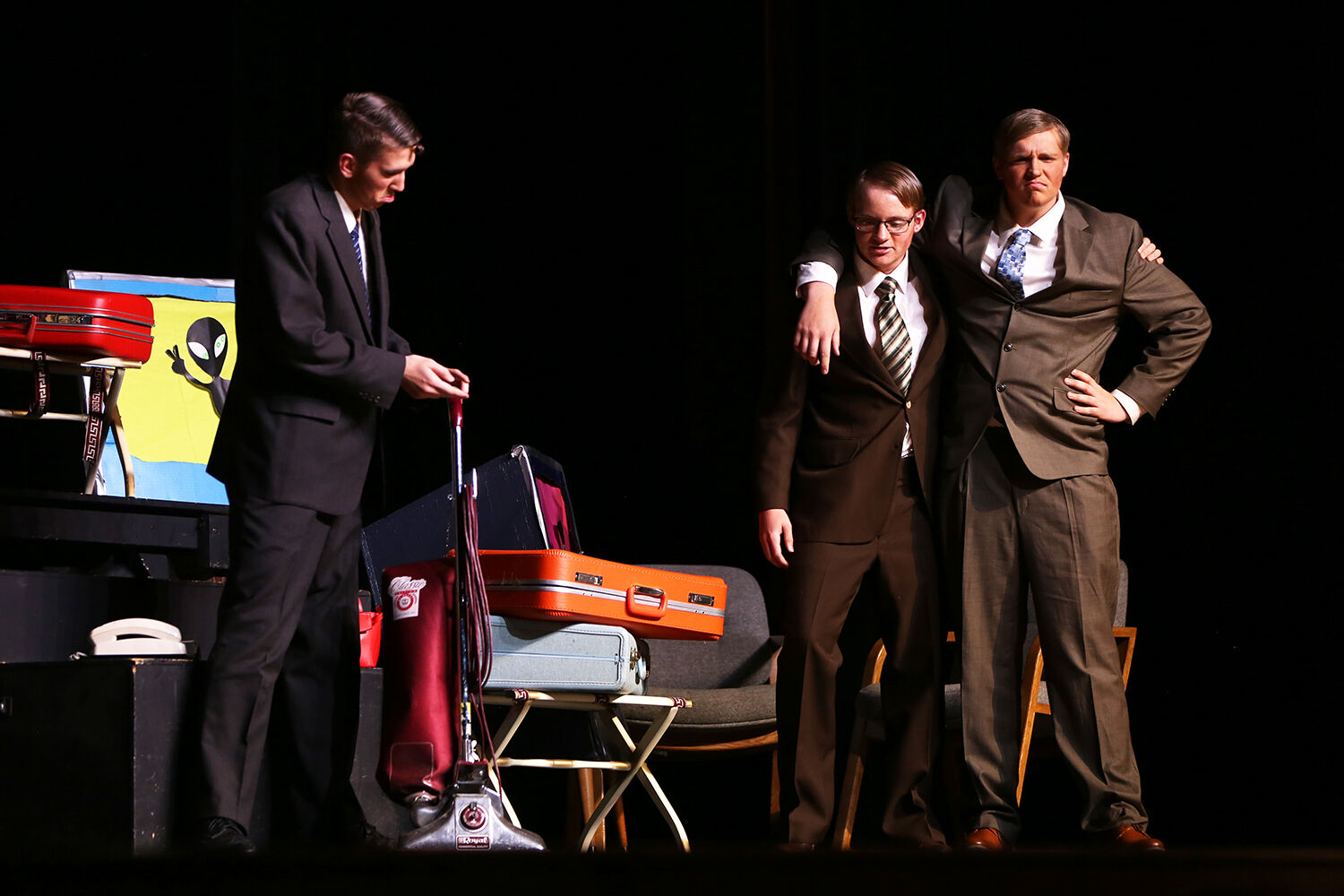 FBI agents played by Colton Bennett, Fischer Kirven and Ethan Barker,